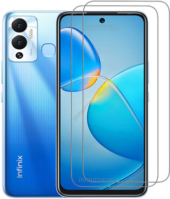 INFINITYWORLD Tempered Glass Guard for Infinix HOT 12 Play(Pack of 2)