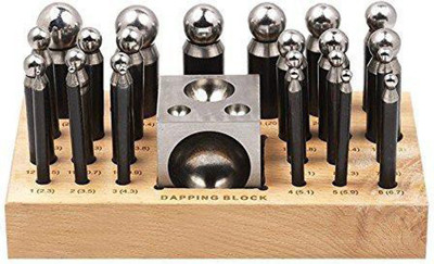 Scorpion 26 Piece Dapping Doming Punch Block Set 2.3 mm to 25 mm Jewelry Making Metal Forming Tool Kit