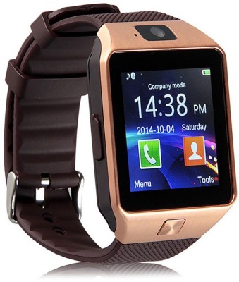 Eleganz ELNZ DZ09-199 phone Smartwatch(Brown Strap, Regular)
