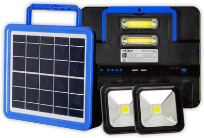 Make Ur Wish Rechargeable Emergency Lantern Solar Lighting System with Radio & BT Music Solar Light Set(Wall Mounted Pack of 1)