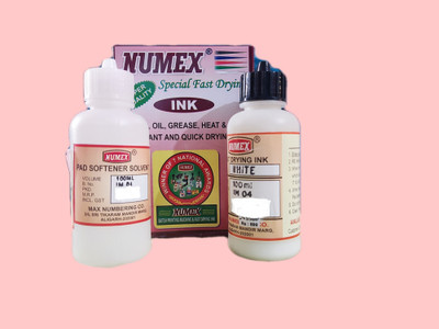 NUMAX Fast Drying Ink Permanent White Ink Stamp Pad Ink(100 ml)
