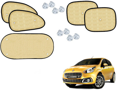Shop Buy Rear Window, Side Window Sun Shade For Fiat Punto Evo(Beige)