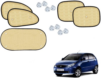 Automotive Prist Side Window Sun Shade For Tata Indica Vista(Beige)