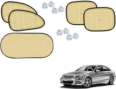 Automotive Prist Side Window Sun Shade For Mercedes Benz C250(Beige)