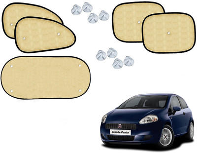 Shop Buy Rear Window, Side Window Sun Shade For Fiat Grand Punto(Beige)