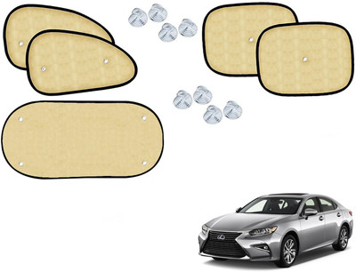 Automotive Prist Side Window Sun Shade For Lexus ES(Beige, Black)