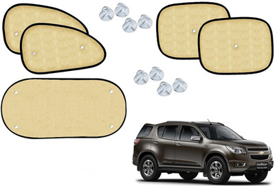 Automotive Prist Side Window Sun Shade For Chevrolet Trailblazer(Beige)