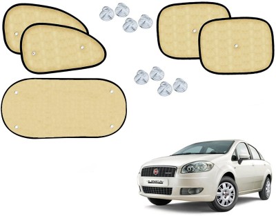 Automotive Prist Side Window Sun Shade For Fiat Linea Classic(Beige)