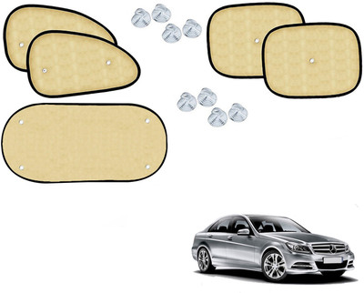 Automotive Prist Side Window Sun Shade For Mercedes Benz C180(Beige)