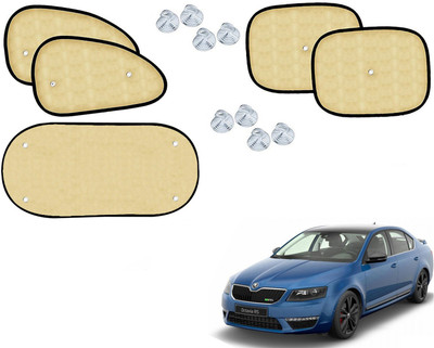 Automotive Prist Rear Window Sun Shade For Skoda Octavia(Beige)