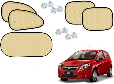Automotive Prist Side Window Sun Shade For Chevrolet Sail Hatchback(Beige)