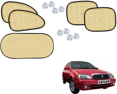 Automotive Prist Side Window Sun Shade For Maruti Suzuki Esteem(Beige)