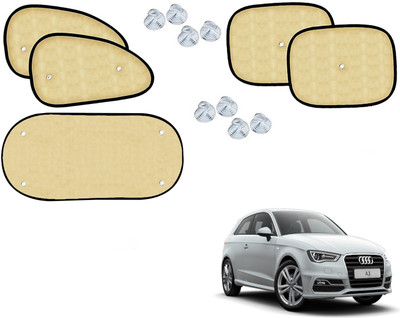 Automotive Prist Side Window Sun Shade For Audi A3(Beige)