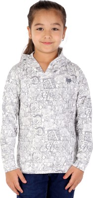 HOPZ Full Sleeve Printed Baby Girls Sweatshirt