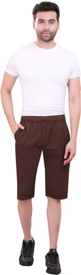 Abc Garments Solid Men Three Fourths