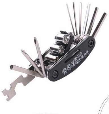 WunderVoX Screwdriver Mountain cycle multi tool maintain tools for Cycling-X39 Cycling 16 in 1 Multitool Tool Kit Bicycle