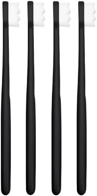 Blare Ultra Soft Toothbrush Set of 4 (Wave Black) | Ultra Soft Toothbrush(Pack of 4)