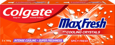 Colgate MaxFresh Orange Toothpaste 320gm Toothpaste (320 g, Pack of 2)