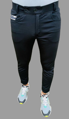 DEEDAT Regular Fit Men Black Trousers