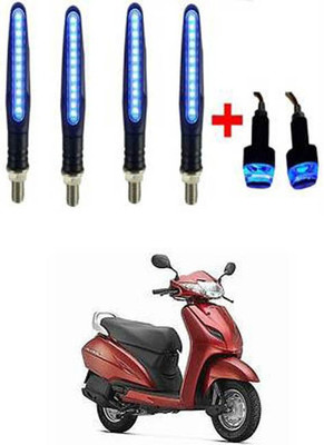 FKOK Side LED Indicator Light for Honda Activa 3G(Blue)