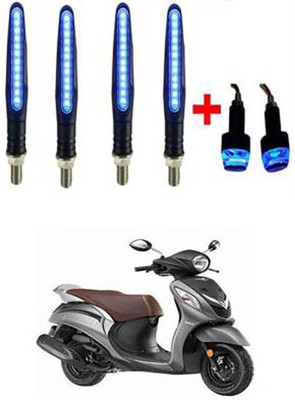 FKOK Side LED Indicator Light for Yamaha Fascino(Blue)