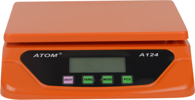 ATOM Electronic/Digital Compact Upto 25 kg Weighing Scale(Orange)