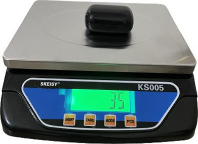 Yuvex ks-005 Digital Weighing Scale 30kg x 1g with backlight Weighing Scale (Black ) Weighing Scale(Black, steel)