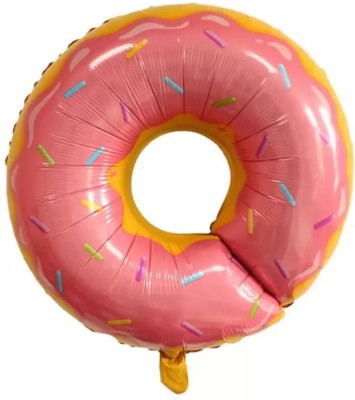 Party Decorz Printed Donut Foil Balloon Big Size (28 Inch, 1pcs) For Summer Theme , Candy Theme Balloon(Multicolor, Pack of 1)