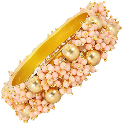 HOMOZE Metal Gold-plated Bangle Set(Pack of 2)