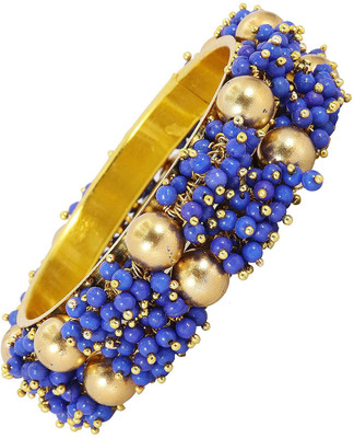 HOMOZE Metal Gold-plated Bangle Set(Pack of 2)
