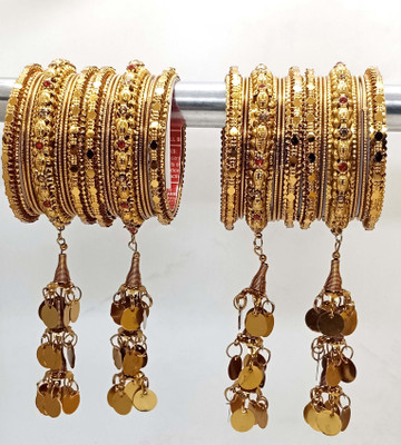 SHYCHOO BLASTS Metal Zircon Gold-plated Bangle Set