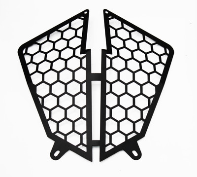 OBEROI'S TRADERS Bike Front Headlight Grill Protector Guard Cover/ Jali For KTM Adventure 390 Bike Headlight Grill(Black)