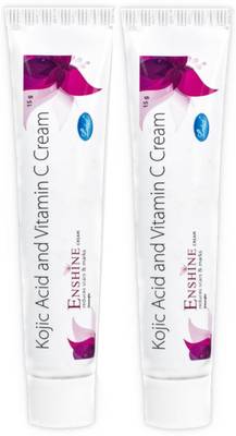 Enshine Cream Pack of 2, 15g Each-with Kojic Acid 2% and Vitamin C|Reduces Scars & Marks