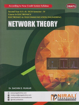 NETWORK THEORY - DBATU (Second Year SY B.Tech Semester 4, Electronics / Electronics & Telecommunication Engineering)(Paperback, Dr. Sachin D. Ruikar)