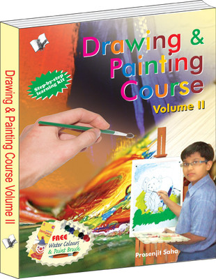 Drawing & Painting Course Volume - 2  - Step by Step Learining Kit 1 Edition(English, Paperback, Saha Prosenjit)