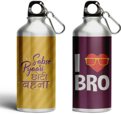 TheYaYaCafe 600 ml Steel Sipper(Pack of 2, Multicolor)