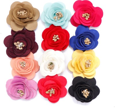 Navjay Flower Suit/Saree/Sari Pin/ Brooch/ Hijab/ Handcrafted Lapel Pin Brooch Brooch(Multicolor)
