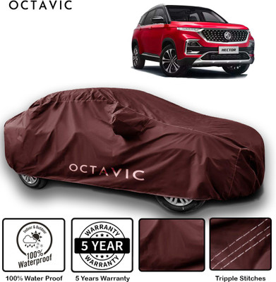 octavic Car Cover For MG Hector (With Mirror Pockets)(Maroon)