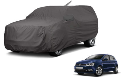 Auto Hub Car Cover For Volkswagen Polo (With Mirror Pockets)(Grey)