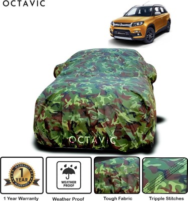 octavic Car Cover For Maruti Suzuki Vitara Brezza (With Mirror Pockets)(Green)