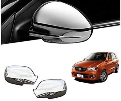 AMARIO Premium Quality Door Mirror Chrome Cover For Alto K10 Old(2009-2013) Set Of 2 Plated, Plastic, Silver Plated Car Mirror Cover(Maruti Alto K10)