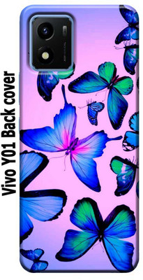 Lesend Back Cover for Vivo Y01(Blue, Pink, Silicon, Pack of: 1)