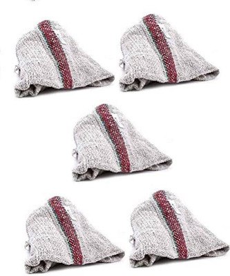 SBTs Floor Cleaning Duster/Cloth/Mop/Pocha (Off White, 24x24-inch) - Pack of 5 Wet and Dry Cotton Cleaning Cloth(5 Units)