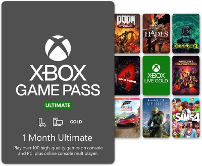 Xbox Game Pass Ultimate: 1 Month Membership [Gift Card Code Only] Special Edition with Expansion Pack Only(Code in the Box - for PC)