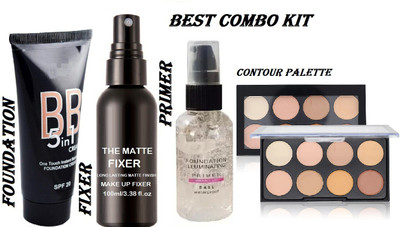 KAIASHA bridal makeup kit 8 SHADES CON(4 Items in the set)