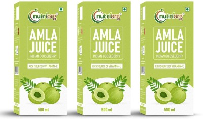 Nutriorg Amla Juice 500 ml Combo (Pack of 3)(3 x 500 ml)