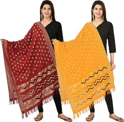 Kemza Silk Blend Printed Women Dupatta
