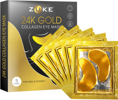 zuke Under Eye Patch|24k Gold Collagen for Dark Circles & Puffy Eyes|Treats Wrinkles(30 g)