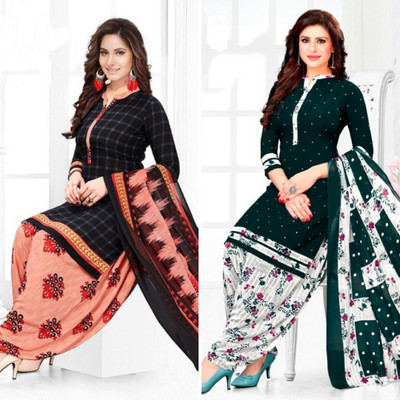 Classy Foriever Crepe Floral Print Salwar Suit Material