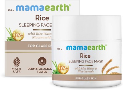 MamaEarth Rice Sleeping Face Mask, Night Cream, With Rice Water & Niacinamide